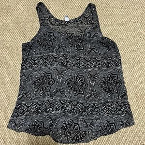 Black and White Sheer Tank